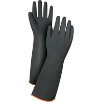 Gants de poids lourd pour la manipulation de produits chimiques, Taille Grand/9, 18" lo, Latex de caoutchouc, 30 mils Brunswick Fyr & Safety