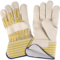 Abrasion-Resistant Winter-Lined Fitters Gloves, X-Large, Grain Cowhide Palm, Cotton Fleece Inner Lining Brunswick Fyr & Safety