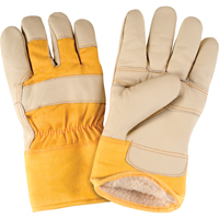 Standard-Duty Winter-Lined Fitters Gloves, Large, Grain Furniture Palm, Boa Inner Lining SAP290 | Brunswick Fyr & Safety