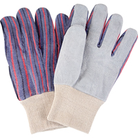 Standard-Duty Work Gloves, Large, Split Cowhide Palm SAP297 | Brunswick Fyr & Safety