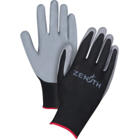 Gants enduits confortables de premi&egrave;re qualit&eacute;, 10/T-Grand, R&ecirc;vetement Nitrile, Calibre 13, Enveloppe en Polyester Brunswick Fyr & Safety