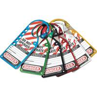 Labeled Snap-on Hasps, Silver Brunswick Fyr & Safety