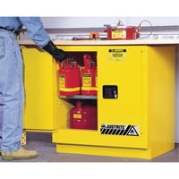 Armoire de s&eacute;curit&eacute; pour dessous de comptoir pour produits inflammables EX Sure-Grip, 22 gal., 2 Porte(s), 35" La x 35" h x 22" p Brunswick Fyr & Safety