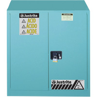 Armoires de s&eacute;curit&eacute; pour acides & produits corrosifs avec doublure ChemCor, 30 gal., 43" x 44" x 18" Brunswick Fyr & Safety