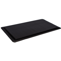 Ergo-Ease Mats, Ribbed, 2' x 10' x 7/8", Black, Rubber/Sponge Brunswick Fyr & Safety