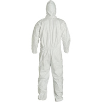 Hooded Coveralls, 4X-Large, White, Tyvek&reg; 400 Brunswick Fyr & Safety