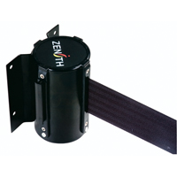 Wall Mount Barrier, Steel, Screw Mount, 7', Black Tape Brunswick Fyr & Safety