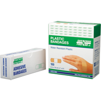Bandages, Rectangular/Square, 3", Plastic, Sterile Brunswick Fyr & Safety