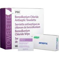 Benzalkonium Chloride Wipes, Towelette, Antiseptic SAY432 | Brunswick Fyr & Safety