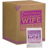 Personal Equipment Wipes, 100 Wipes, 8-3/16" x 5-1/4" SAY553 | Brunswick Fyr & Safety