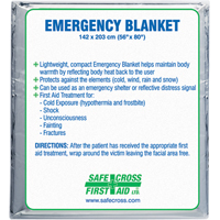 Rescue Foil Blankets, Aluminized Polyester SAY608 | Brunswick Fyr & Safety