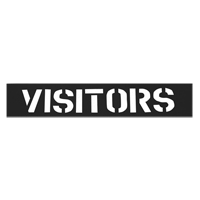 Parking Lot Stencils, English, 12" Brunswick Fyr & Safety