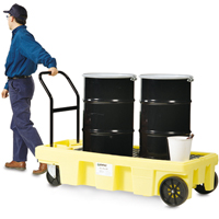 Poly-Spillcart Cart, 66.5" L x 29" W x 43.9" H, 57 US gal. Spill Cap. Brunswick Fyr & Safety