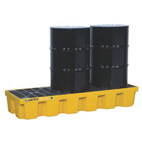 EcoPolyBlend Spill Control Pallets - Without Drain, 75 US gal. Spill Capacity, 73" x 25" x 11.6" Brunswick Fyr & Safety