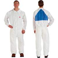 Protective Coveralls, 3X-Large, White, Microporous/SMS SDA123 | Brunswick Fyr & Safety
