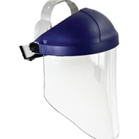 Harnais de t&ecirc;te avec visi&egrave;re, Polycarbonate, Suspension Rochet Brunswick Fyr & Safety