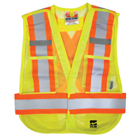 Open Road&reg; Tear Away Vest , High Visibility Lime-Yellow, Polyester Brunswick Fyr & Safety