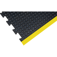 Tapis antifatigue en d&ocirc;me, &agrave; bulles, 3' x 4' x 1/2", Noir, Caoutchouc Brunswick Fyr & Safety