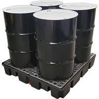 Nestable Spill Pallet Without Drain, 66 US gal. Spill Capacity, 49" x 49" x 10.5" SDM227 | Brunswick Fyr & Safety