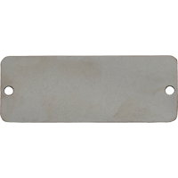 Blank Tags, Stainless Steel, 2" W x 1" H SDN076 | Brunswick Fyr & Safety