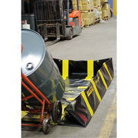 Bermes de confinement avec supports int&eacute;rieurs de parois QuickBerm , Capacit&eacute; 235 gal. US, 4' la x 8' lo x 12" h, Support &agrave; encliqueter Brunswick Fyr & Safety