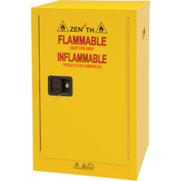 Flammable Storage Cabinet, 12 gal., 1 Door, 23" W x 35" H x 18" D Brunswick Fyr & Safety