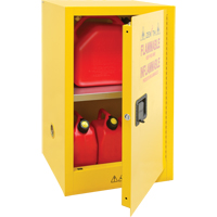 Flammable Storage Cabinet, 12 gal., 1 Door, 23" W x 35" H x 18" D Brunswick Fyr & Safety