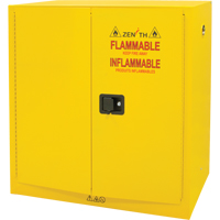 Armoire pour produits inflammables, 30 gal., 2 Porte(s), 43" La x 44" h x 18" p Brunswick Fyr & Safety