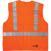 Fire Retardant Safety Vest, High Visibility Orange, Medium/Small, Polyester Brunswick Fyr & Safety