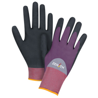 ZX-2 Premium Coated Gloves, 7/Small, Nitrile/Foam Nitrile Coating, 18 Gauge, Nylon Shell Brunswick Fyr & Safety