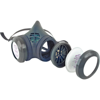 Respirateur &agrave; demi-masque assembl&eacute; de la s&eacute;rie 8000, &eacute;lastom&egrave;re/Thermoplastique, Moyen Brunswick Fyr & Safety