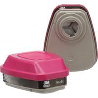 Cartouches pour respirateur s&eacute;rie 6000, Cartouche gaz/vapeur, Vapeurs organiques/P100 Brunswick Fyr & Safety