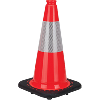 Premium Traffic Cone, 18", Orange, 6" Reflective Collar(s) SEB770 | Brunswick Fyr & Safety