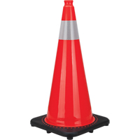 Premium Traffic Cone, 28", Orange, 4" Reflective Collar(s) SEB826 | Brunswick Fyr & Safety