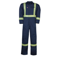 Westex UltraSoft&reg; Unlined Coveralls, Size 34/36, Navy Blue, 12.4 cal/cm2 Brunswick Fyr & Safety