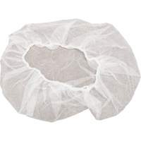 Non-Woven Bouffant Caps, Polypropylene, 18", White Brunswick Fyr & Safety