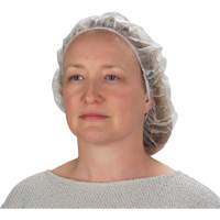 Bonnets bouffants non tiss&eacute;s, Polypropyl&egrave;ne, 21"/Grand, Blanc Brunswick Fyr & Safety