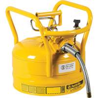 D.O.T. AccuFlow™ Safety Cans, Type II, Steel, 2.5 US gal., Yellow, FM Approved SED121 | Brunswick Fyr & Safety