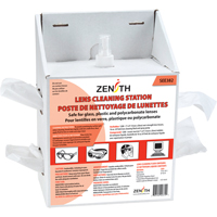 Disposable Lens Cleaning Station, Cardboard, 8" L x 5" D x 12-1/2" H SEE382 | Brunswick Fyr & Safety