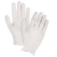 Mediumweight Inspection Gloves, Poly/Cotton, Hemmed Cuff, Ladies SEE785 | Brunswick Fyr & Safety