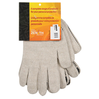 Heavyweight Dotted String Knit Gloves, Poly/Cotton, Single Sided, 7 Gauge, Large Brunswick Fyr & Safety