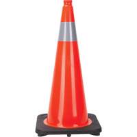 Traffic Cone, 28", Orange, 4" Reflective Collar(s) SEF027 | Brunswick Fyr & Safety