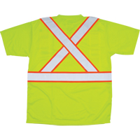 T-shirt conforme &agrave; la CSA, Polyester, Moyen, Jaune lime haute visibilit&eacute; Brunswick Fyr & Safety