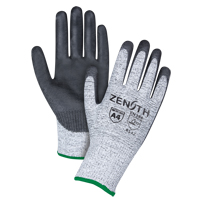 Gants &eacute;lastiques sans coutures r&eacute;sistants &agrave; la coupe, Taille Moyen/8, Calibre 13, Rev&ecirc;tement Polyur&eacute;thane, Enveloppe en PEHP, ANSI/ISEA 105 niveau 4/EN 388 niveau 5 Brunswick Fyr & Safety