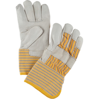Abrasion-Resistant Winter-Lined Fitters Gloves, Large, Grain Cowhide Palm, Cotton Fleece Inner Lining SEF236 | Brunswick Fyr & Safety