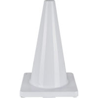 Coloured Traffic Cone, 18", White SEH135 | Brunswick Fyr & Safety