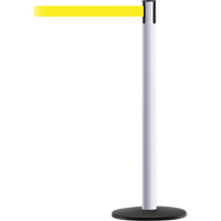 Montant pour syst&egrave;me Advance TensaBarrier, Acier, 36" h, Ruban Jaune, Longueur du ruban 7,5' Brunswick Fyr & Safety