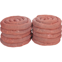 Sorbents Socks, Hazmat, 45 gal. Absorbancy, 3" W x 10' L, Pack of 10 Brunswick Fyr & Safety