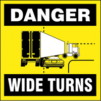 English Traffic Sign, Vinyl, 18" W x 18" H SEI463 | Brunswick Fyr & Safety
