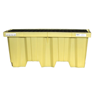 Palettes Poly-Spillpallet emboîtables sans drain pour 2 barils, Capacit&eacute; de d&eacute;versement 66 gal. US, 51" x 26" x 21" Brunswick Fyr & Safety